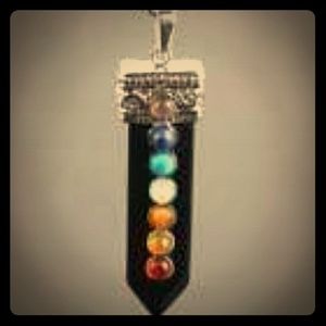 Jewelry, Crystal Chakra pendants, Silver Bracelet